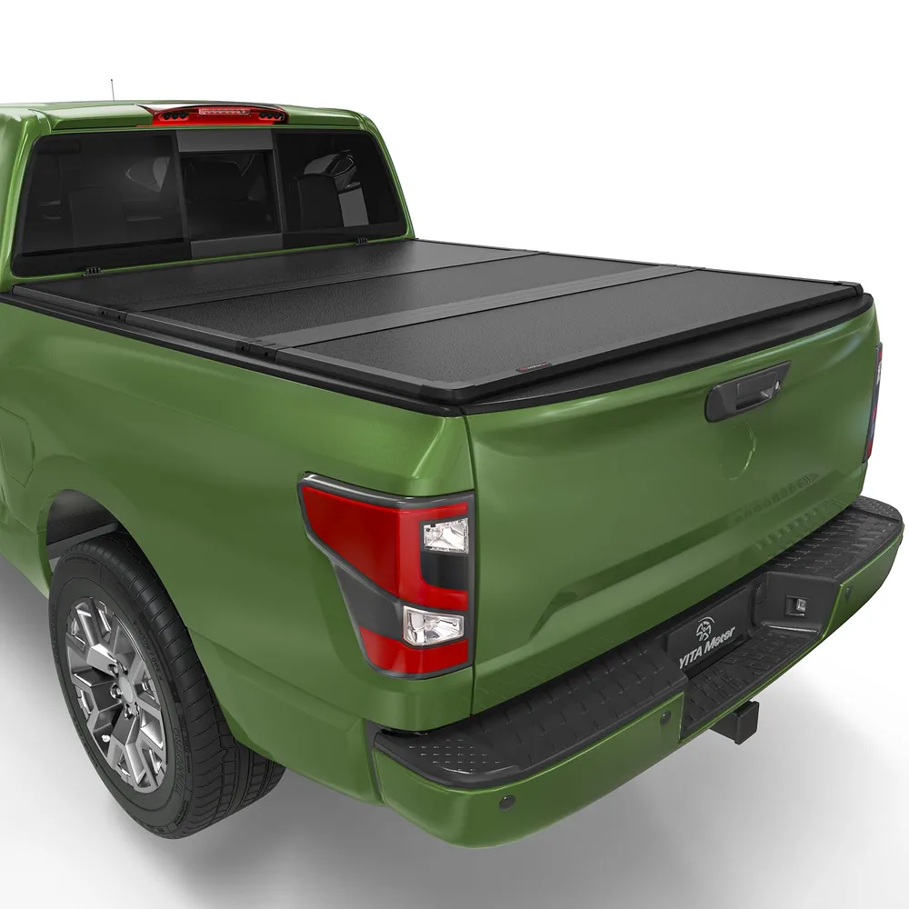 Aosky retractable aluminum tonneau cover on a truck bed